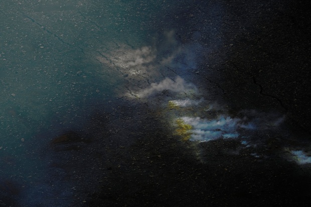Léonard Pongo, Mountain Study #1 (Primordial Earth series), 2020