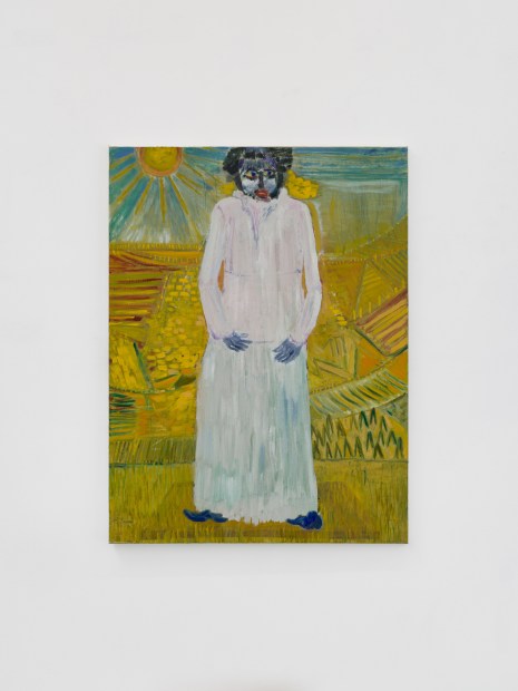 Boy in White Dress in Summer Landscape, 2023