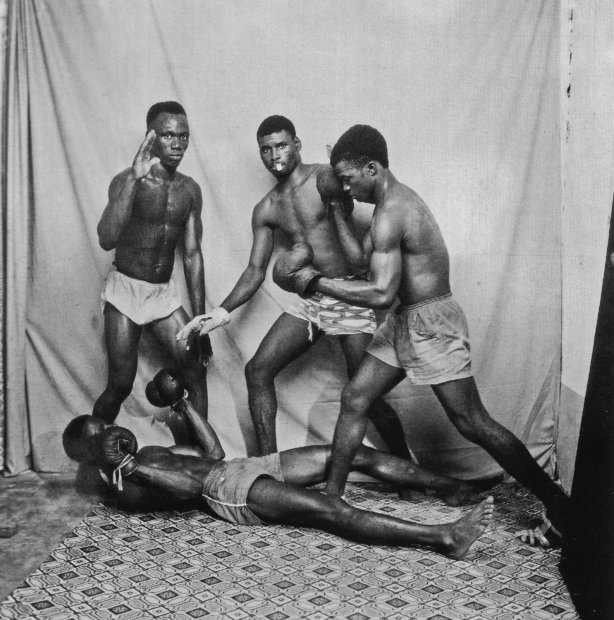 Malick Sidibé, Boxeurs en Demonstration, 1965 / 2010