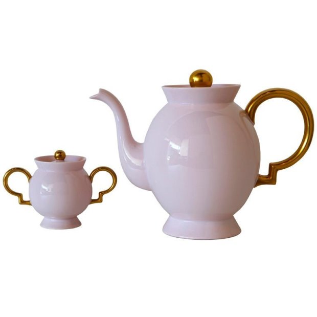 Gio Ponti, Porcelain Tea Set by Gio Ponti, late 1920s