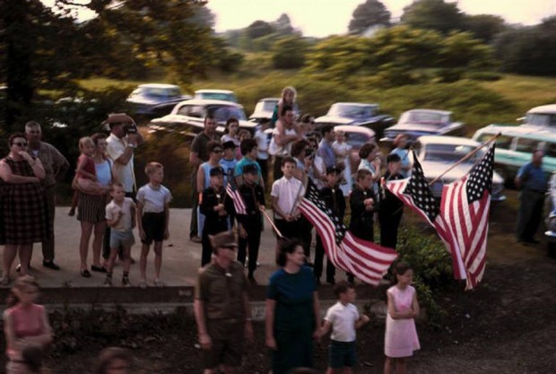 Paul Fusco RFK Funeral Train #2389 chromogenic print paper size: 20 x 24 inchesimage size: 15 x 22 inches