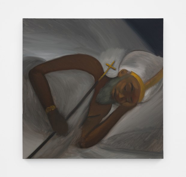 Kenrick McFarlane, Untitled (study of sleeping pope), 2021