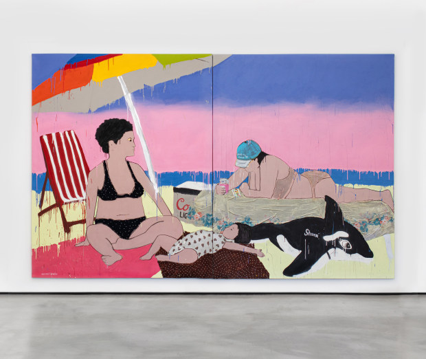 Hermes Berrío, Pink Sky Pics! Pink Sky Pics Everywhere (diptych), 2022