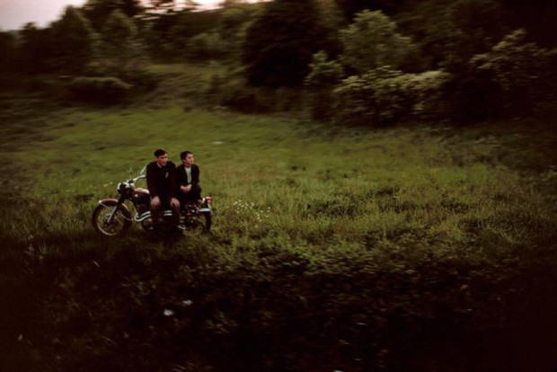 Paul Fusco RFK Funeral Train #2412 chromogenic print paper size: 20 x 24 inchesimage size: 15 x 22 inches