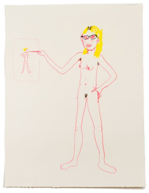 Aurel Schmidt, Self Portrait 17, 2013