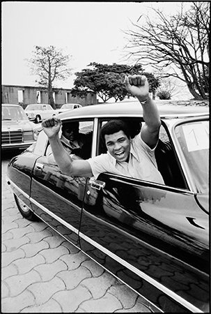 Howard L. Bingham Ali, Zaire #BW01 gelatin silver print 11 x 14 inches