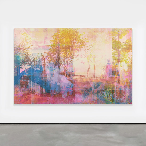 Zoe Walsh, Light answers only light before the breeze (diptych), 2023