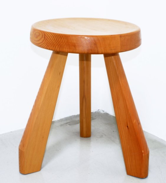 Charlotte Perriand, Replica Charlotte Perriand "Les Arcs" Stool, 1968 / 2010