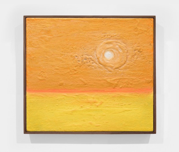 Yoab Vera, Sun gazing through an orange skyline, 2024