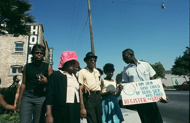 Howard L. Bingham James Meredith, Mississippi Civil Rights March chromogenic print 26 x 36 inches