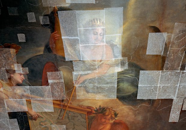 Robert Polidori, Ceiling Detail, Galerie des Glaces, (113) CCE.02.034, Corps Central - 1er étage, Versailles, 2005