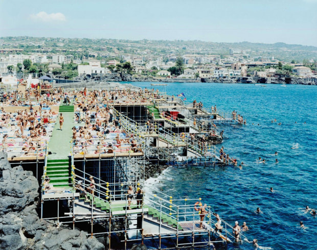 Massimo Vitali Catania Under the Volcano 2 (#2808) chromogenic print on Dibond 72 x 86 inches
