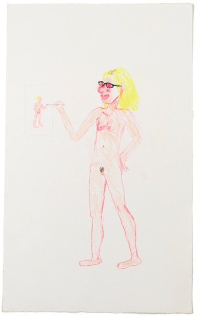 Aurel Schmidt, Self Portrait 15, 2013