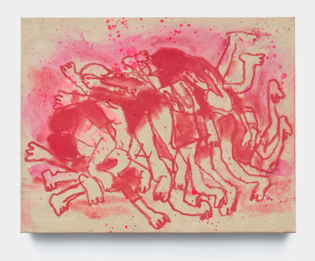 Dylan Rose Rheingold, Dogpile, Red (Study), 2023