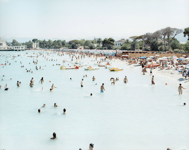 Massimo Vitali Mondello Beach Due (#2785) chromogenic print on Dibond 72 x 86 inches
