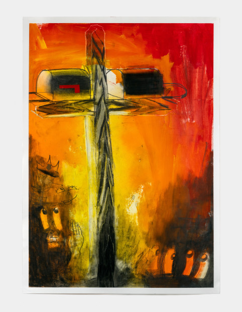Pat Phillips, Untitled “I heard they had a cross burned in their yard years back”, 2022
