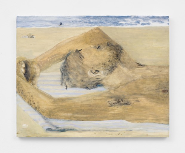Aubrey Levinthal, Beach Man (After Ingres), 2021