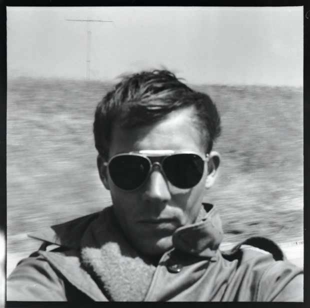 Hunter S. Thompson Self Portrait, On the Road to Tijuana gelatin silver print paper size: 30 x 30 inchesimage size:...