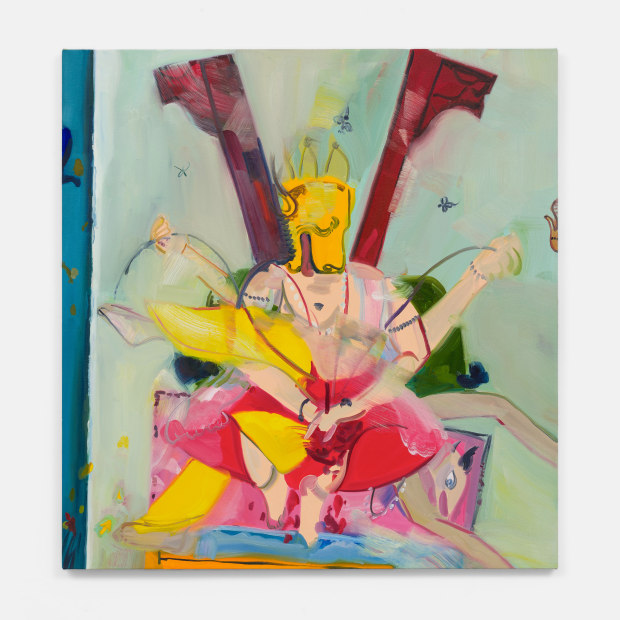 Chase Wilson, Americana Extravaganzoid: Table Edge World of False Empire: Window Time Thoughts of the Center Game of Spirit: Seeing Into the Negative (10b-Narasimha), 2021