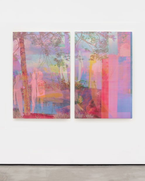 Zoe Walsh, Stained with Moonlight (diptych), 2022