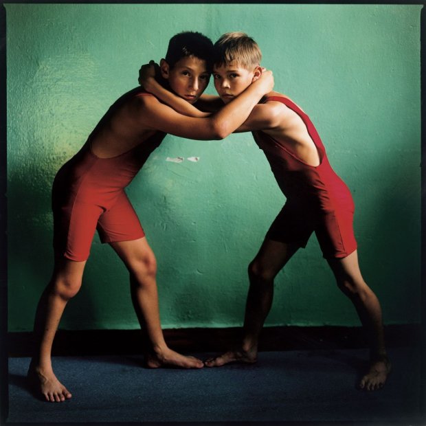 Michal Chelbin Hold, Ukraine chromogenic print 37 x 37 inches