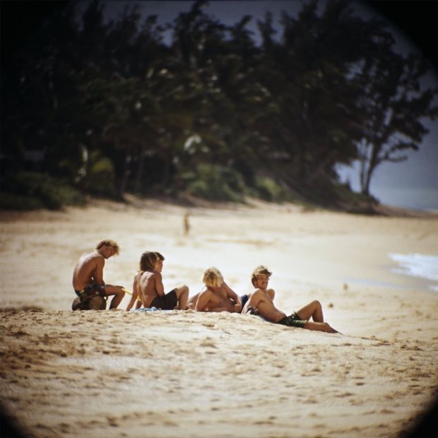 LeRoy Grannis, Watching Surfers, Sunset Beach, 1967