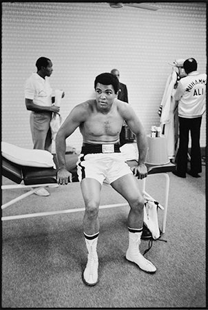 Howard L. Bingham Ali, Before the Fight, Zaire #BW12 gelatin silver print 11 x 14 inches