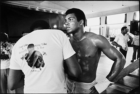Howard L. Bingham Ali, Zaire #BW08 gelatin silver print 20 x 24 inches