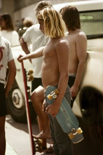 Hugh Holland, Gold Skater, San Diego, 1975