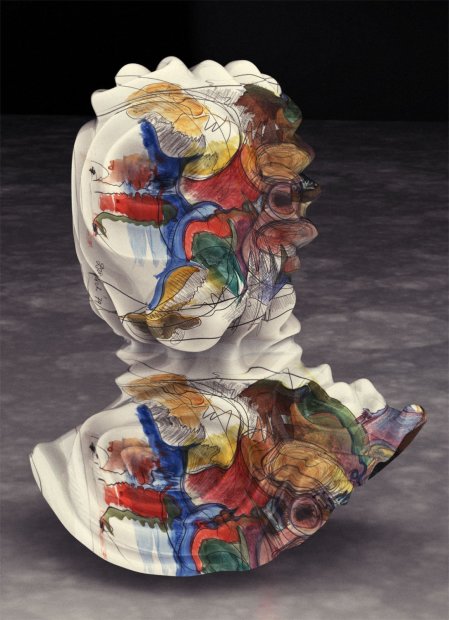 Jon Rafman, New Age Demanded (Rippled Deiter Roth), 2012