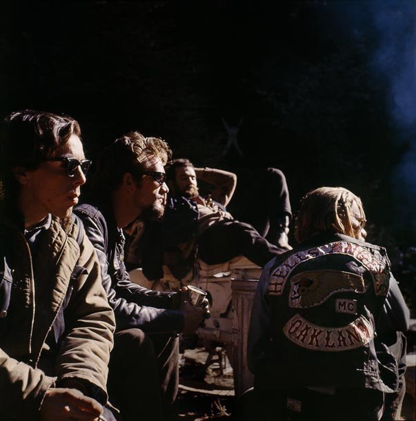 Hunter S. Thompson Hell's Angels, Group chromogenic print paper size: 36 x 36 inchesimage size: 30 x 30 inches