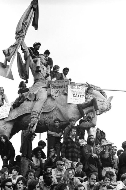 Howard L. Bingham Democratic Convention, Grant Park, Chicago gelatin silver print 24 x 20 inches