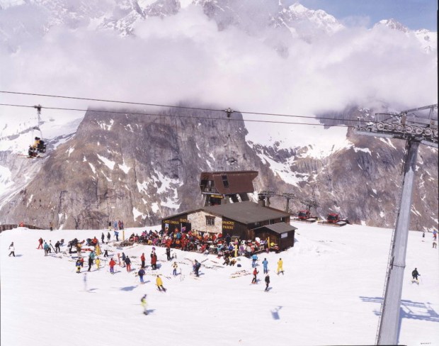 Massimo Vitali Courmayeur, Mt Blanc (#0651) chromogenic print on Diasec 72 x 86 inches
