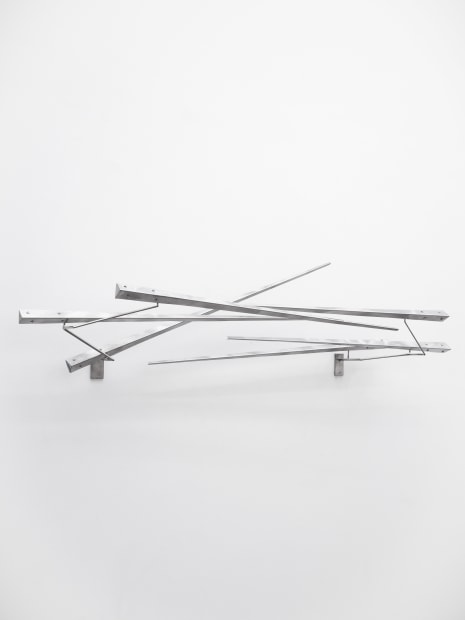 George Rickey Seascape III Wall, 1993 stainless steel 15 x 77 x 20 inches 38.1 x 195.6 x 50.8 cm