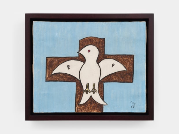 William N. Copley Untitled, 1957 oil on canvas 8 1/2 x 10 5/8 inches 21.6 x 27 cm