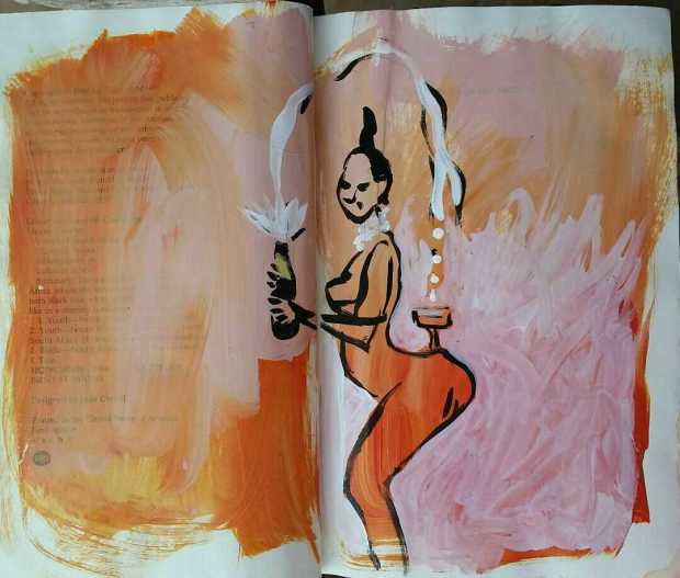 E. Tilly Strauss, Kim Kardashian Sketch, 2016