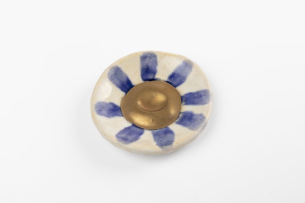 JB Blunk Untitled, c. 1985 ceramic 1/2 x 3 1/4 x 3 1/4 inches 1.3 x 8.3 x 8.3 cm