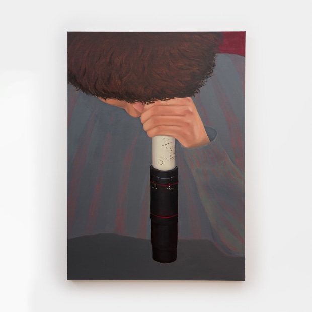 Lyn Liu Blind telescope, 2024 oil on linen 70 x 50 1/8 inches 177.8 x 127.3 cm