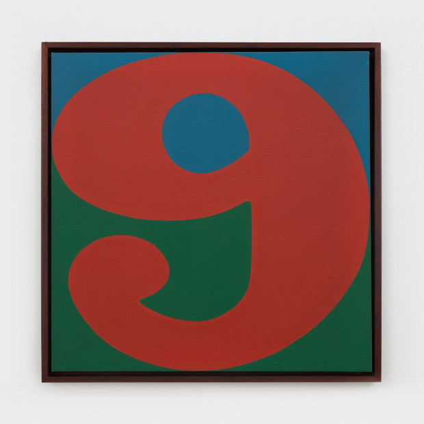 Robert Indiana Cardinal Nine, 1966 oil on canvas 24 1/8 x 24 inches 61.3 x 61 cm