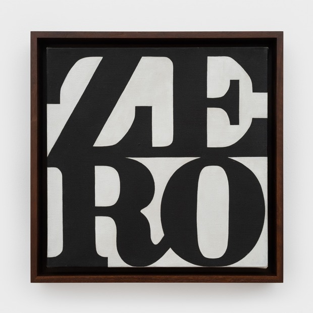 Robert Indiana ZERO, 1966 oil on canvas 12 1/8 x 12 1/8 inches 30.8 x 30.8 cm
