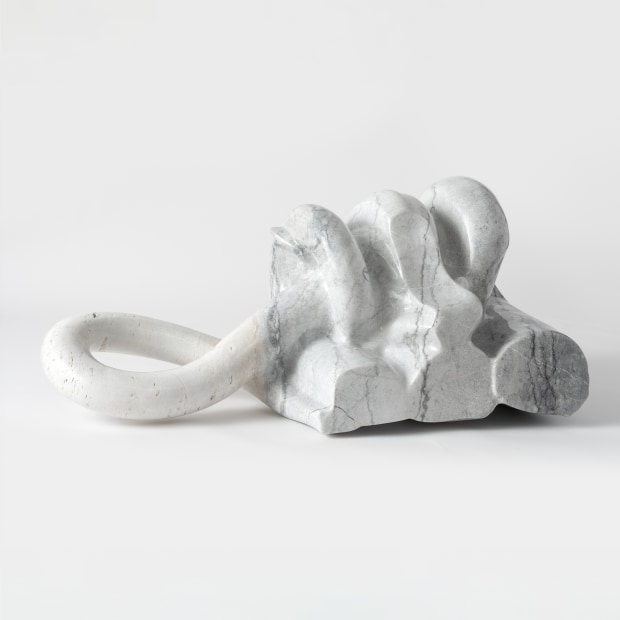 Alma Allen Not Yet Titled, 2024 marble 25 1/2 x 57 1/2 x 32 inches 64.8 x 146.1 x 81.3...