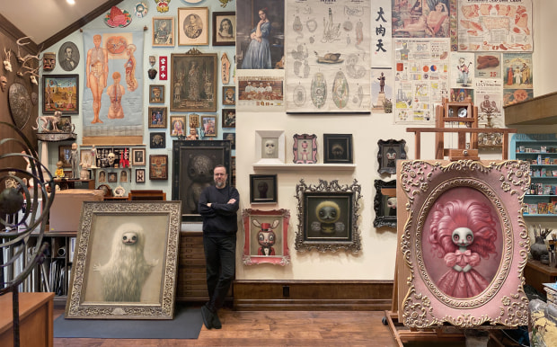 Blending themes of pop culture with techniques reminiscent of the old masters, Mark Ryden has devised a singular style that...