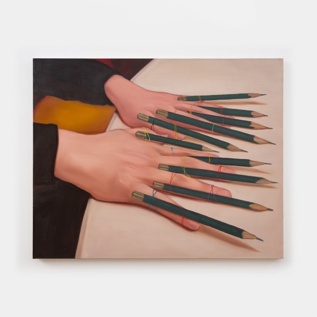 Lyn Liu Art school, 2024 oil on linen 40 x 50 1/8 inches 101.6 x 127.3 cm