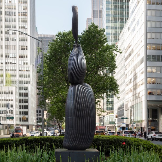 Alma Allen Not Yet Titled, 2025 bronze 126 x 28 3/4 x 19 1/4 inches 320 x 73 x 49...