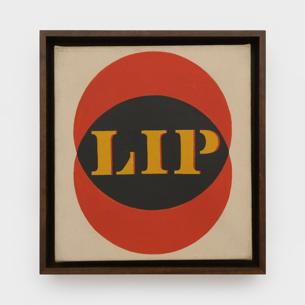 Robert Indiana LIP, 1960-1961 oil on canvas 12 x 11 inches 30.5 x 27.9 cm