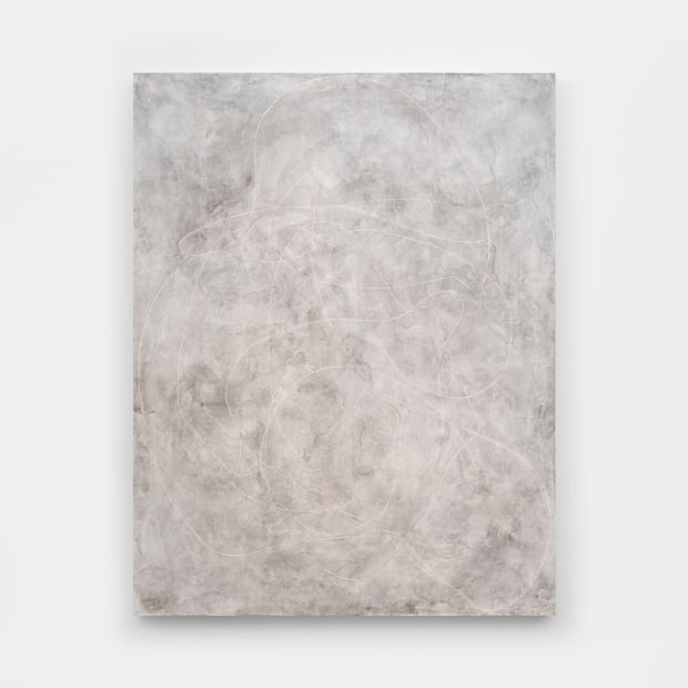 Elliott Puckette Plashless, 2024 ink, gesso and kaolin on wood panel 54 x 42 inches 137.2 x 106.7 cm