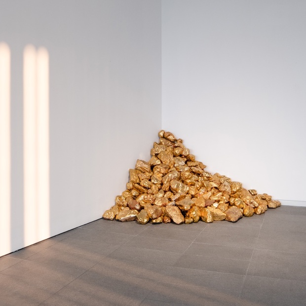 Rendered in powerful, saturated hues, Sodi’s paintings blend raw pigment with sawdust, wood, pulp, natural fibers, and glue to create...