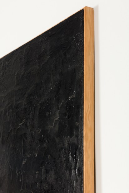 Bernar Venet Goudron, 1963 tar on canvas 58 5/8 x 51 1/8 inches 149 x 130 cm