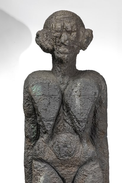 Huma Bhabha God Of Some Things, 2011 bronze with patina 94 x 35 1/2 x 23 5/8 inches 238.8 x...