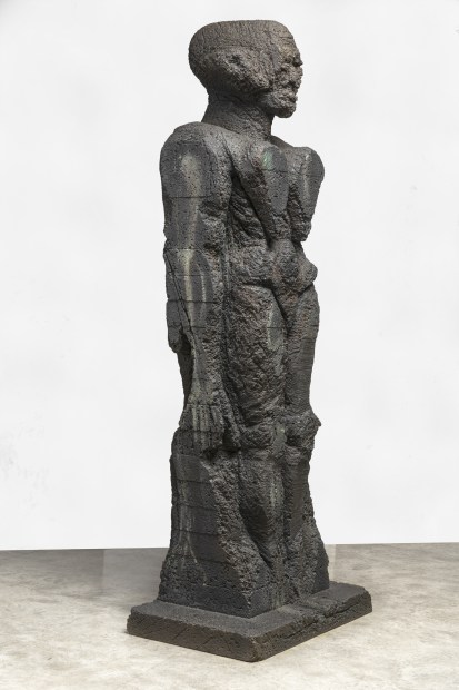 Huma Bhabha God Of Some Things, 2011 bronze with patina 94 x 35 1/2 x 23 5/8 inches 238.8 x...